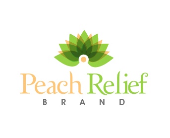 Peach Relief Brand Logo Design